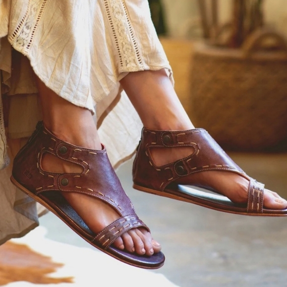 Bed Stu Shoes - Bed Stu Soto Handmade Leather Versatlie Sandals with Zipper Closure. Gladiator
